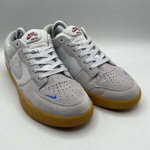 Nike SB Force 58 Premium Football Grey Gum Blue Mens Shoes 8 DV5476-001